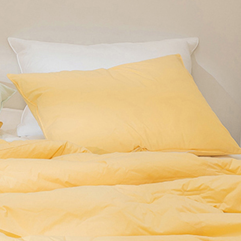 해피니 포포 60수 순면 배게커버 50x70cm (머스타드)