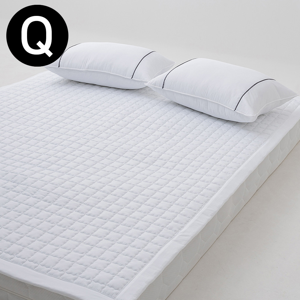 해피니 침대패드 테라피 M2 교감 침대 밴딩 패드 퀸 Q (화이트)