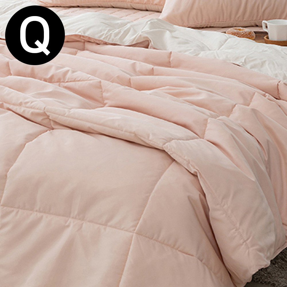 해피니 토스트 차렵이불 퀸 Q (핑크)