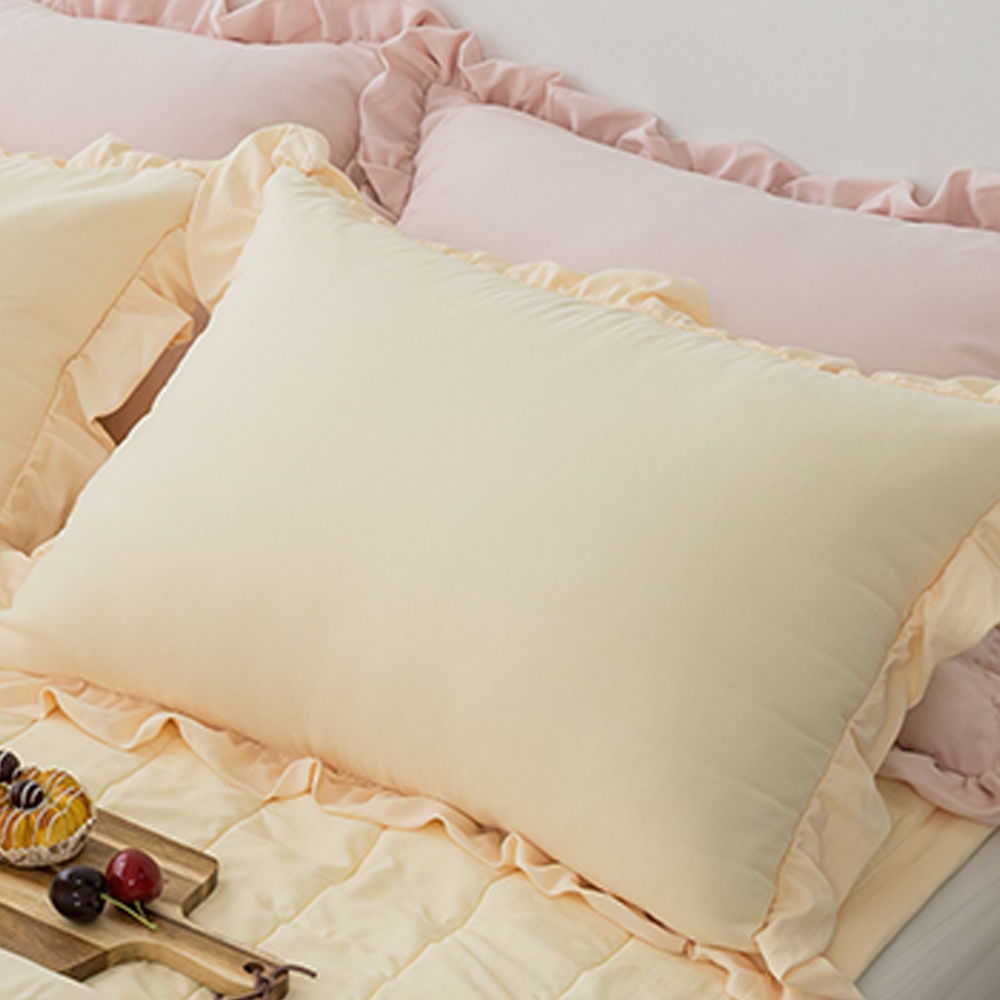 해피니 소르베 마이크로화이바 베개커버 50x70cm (레몬에이드) (베개솜 별매)