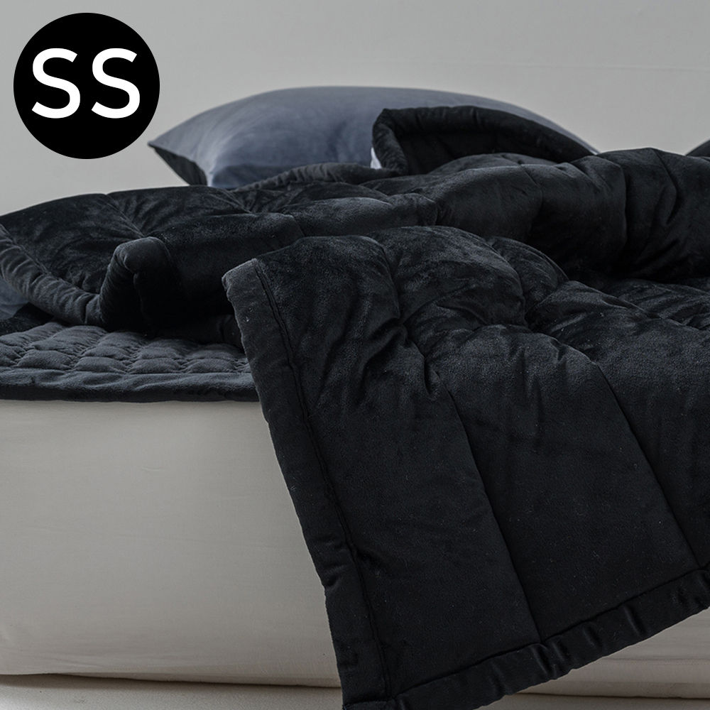 해피니 빌리 리버서블 극세사 차렵이불 슈퍼싱글 SS (블랙)