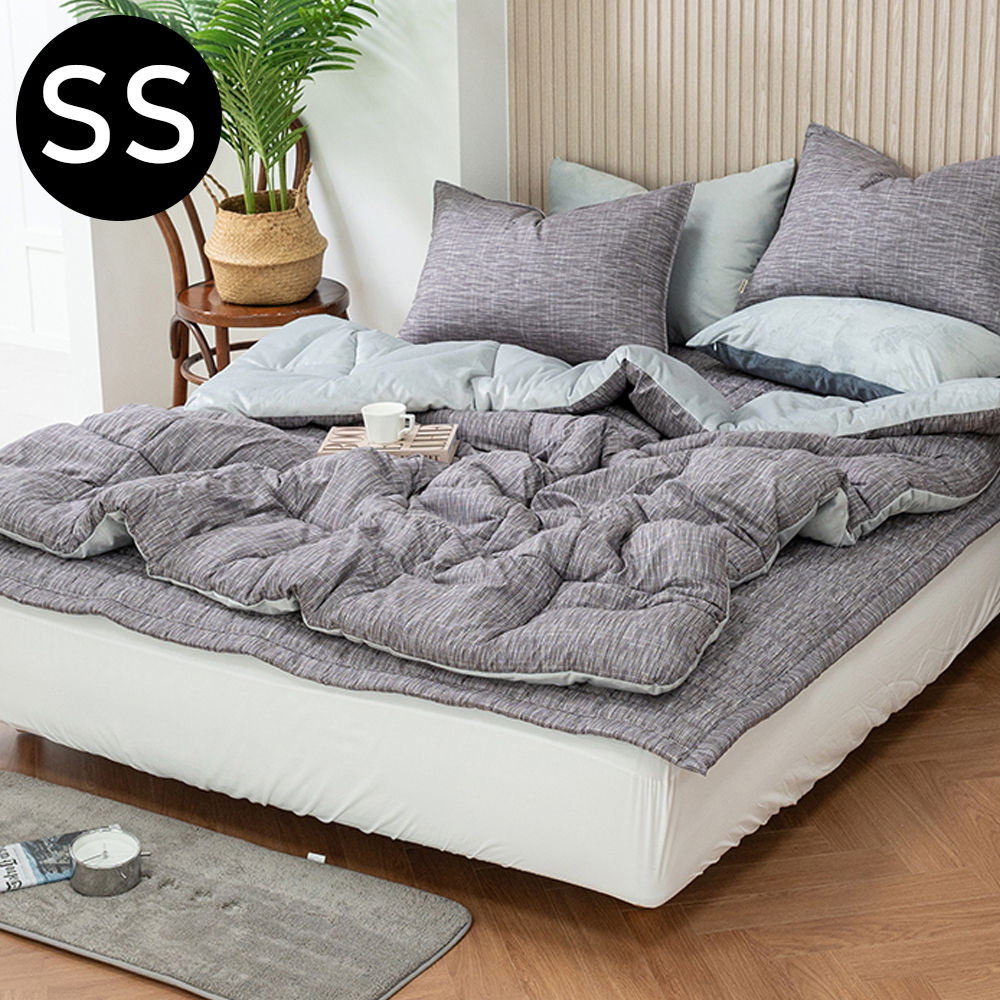 해피니 엘레나 차렵이불 패드세트 슈퍼싱글 SS (그레이)