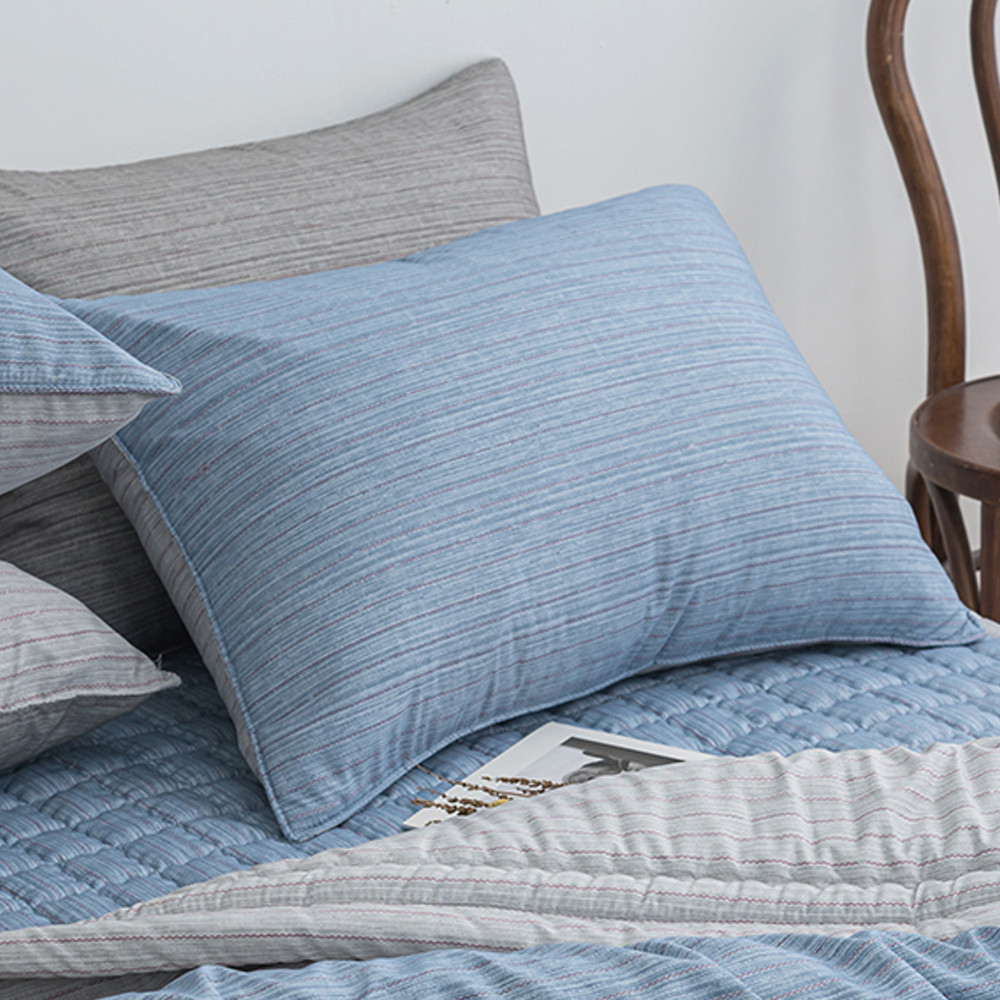 해피니 드리즐 소프트마이크로 간절기 베개커버 50x70cm (블루) (베개솜 별매)