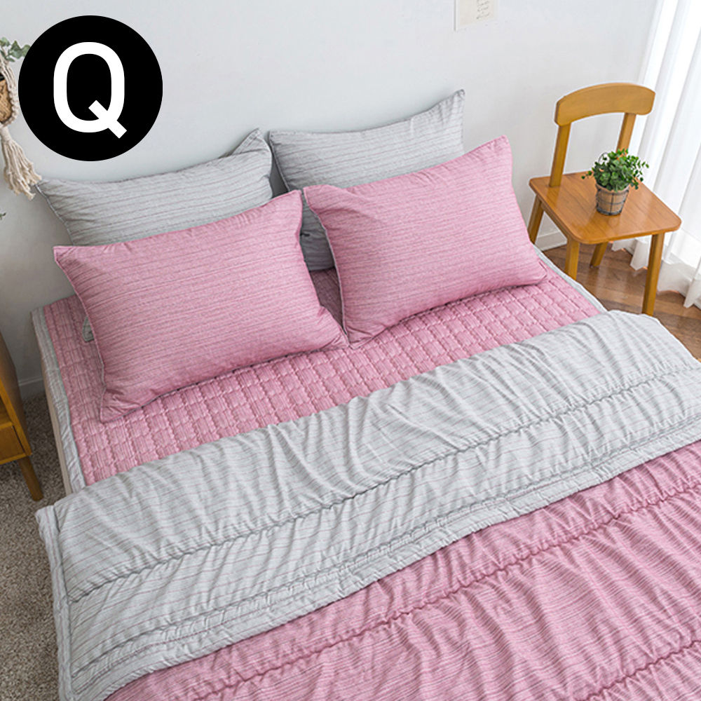 해피니 드리즐 소프트마이크로 간절기 이불 패드세트 퀸 Q (핑크)