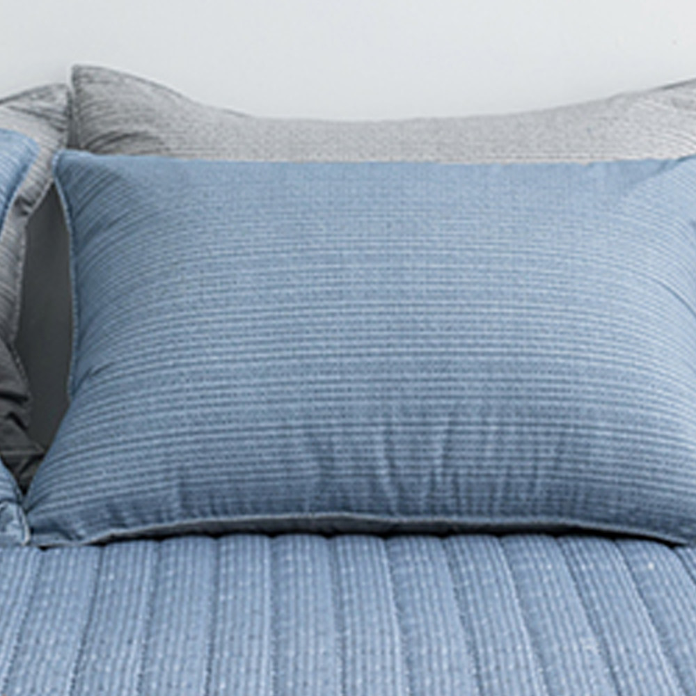 해피니 솔트 소프트마이크로 간절기 베개커버 50x70cm (블루) (베개솜 별매)