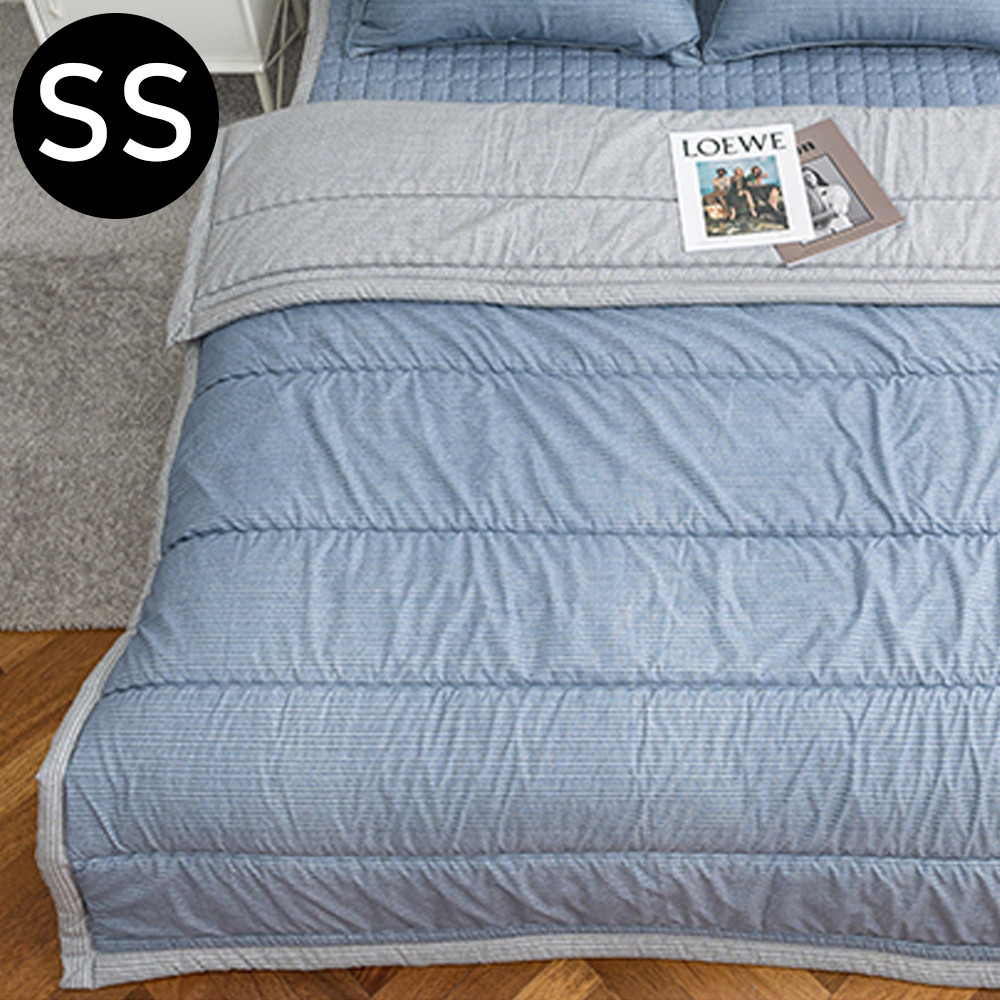 해피니 솔트 소프트마이크로 간절기 이불 슈퍼싱글 SS (블루)
