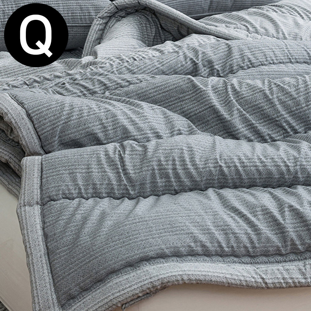 해피니 솔트 소프트마이크로 간절기 이불 퀸 Q (그레이)