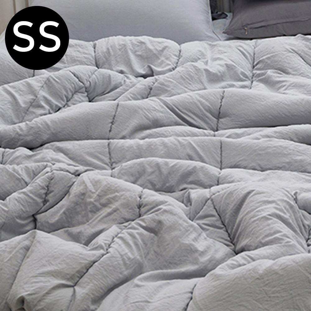 해피니 몽글몽글 소프트마이크로 피치가공 차렵이불 슈퍼싱글 SS (그레이)