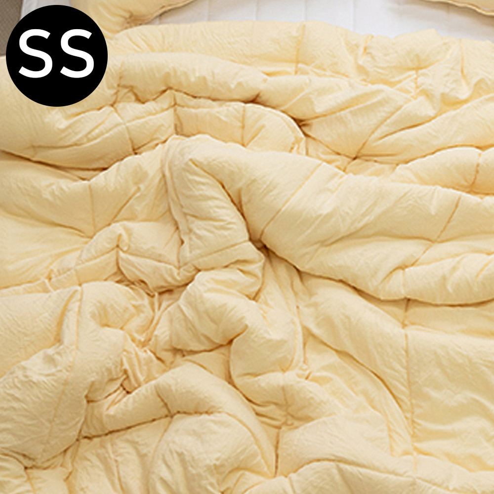 해피니 몽글몽글 소프트마이크로 피치가공 차렵이불 슈퍼싱글 SS (옐로우)