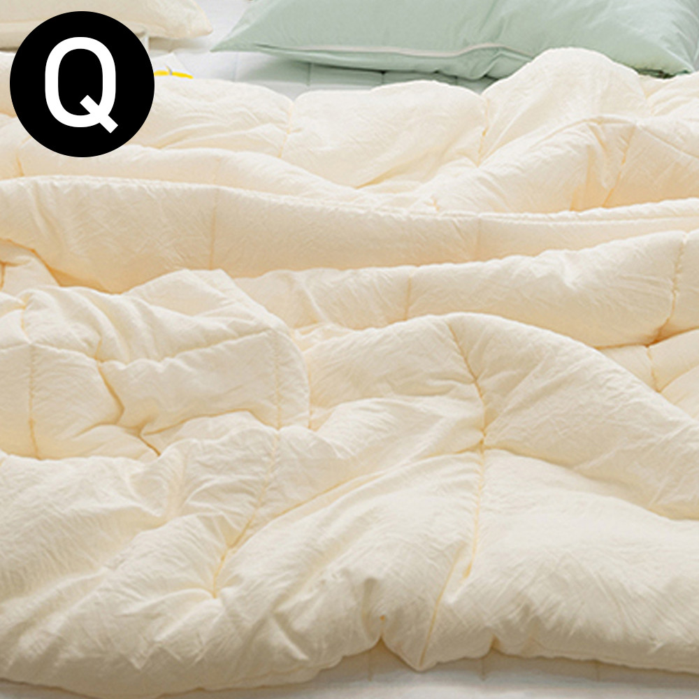 해피니 몽글몽글 소프트마이크로 피치가공 차렵이불 퀸 Q (아이보리)