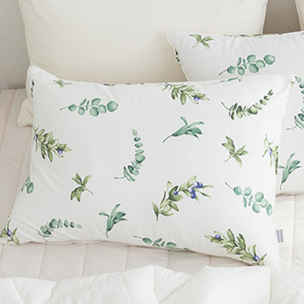 해피니 내추럴 광목 순면 베개커버 50x70cm (화이트) (베개솜 별매)