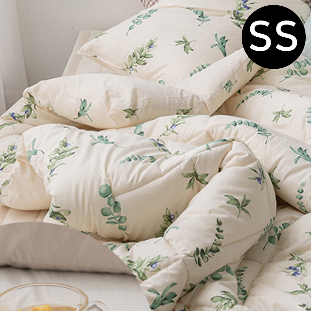 해피니 내추럴 광목 순면 차렵이불 슈퍼싱글 SS (베이지)