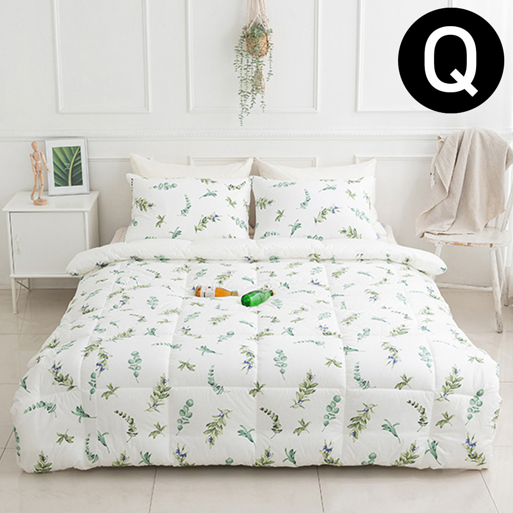 해피니 내추럴 광목 순면 이불 베개커버세트 퀸 Q (화이트) (베개솜 별매)