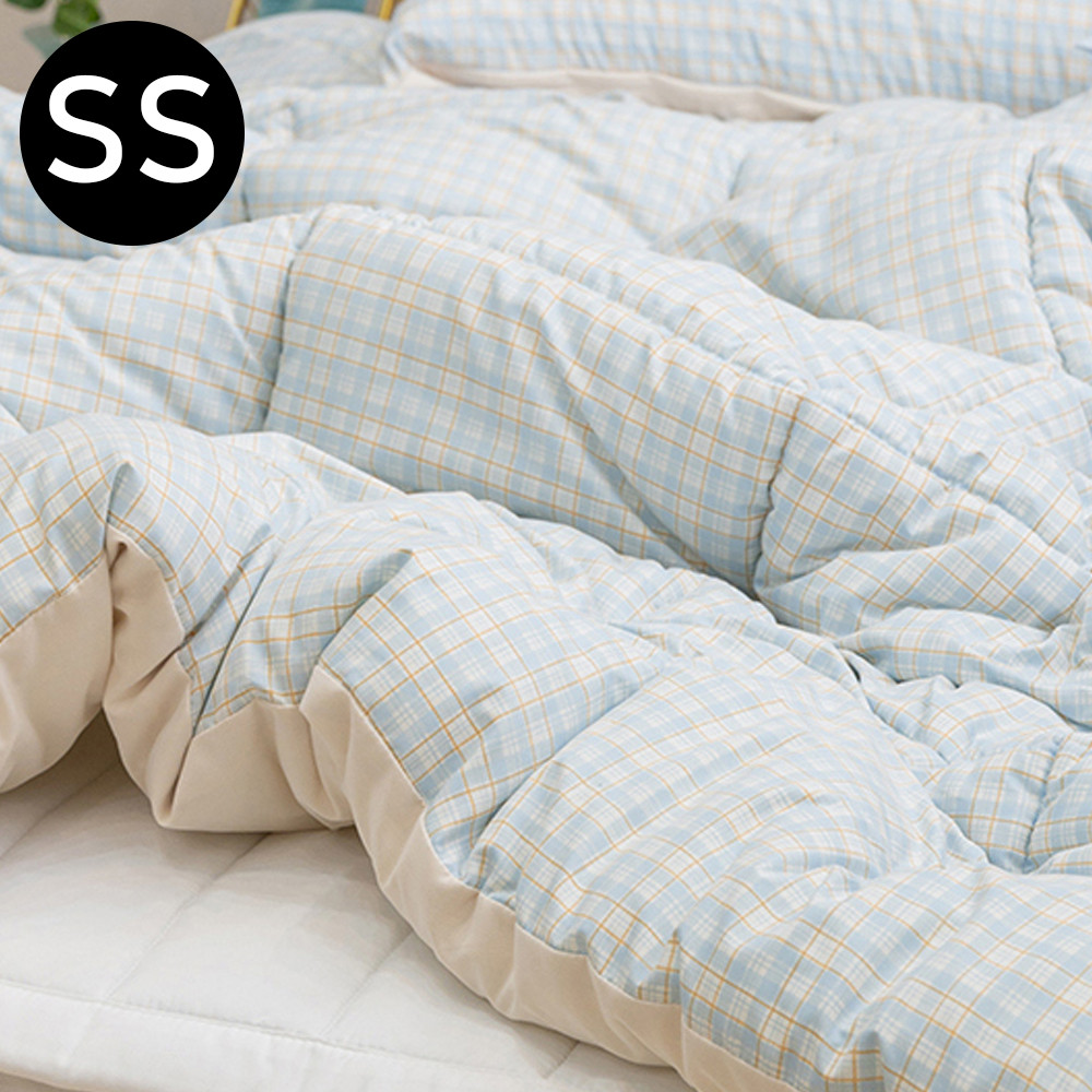 해피니 쿠키체크 소프트마이크로 차렵이불 슈퍼싱글 SS (블루)