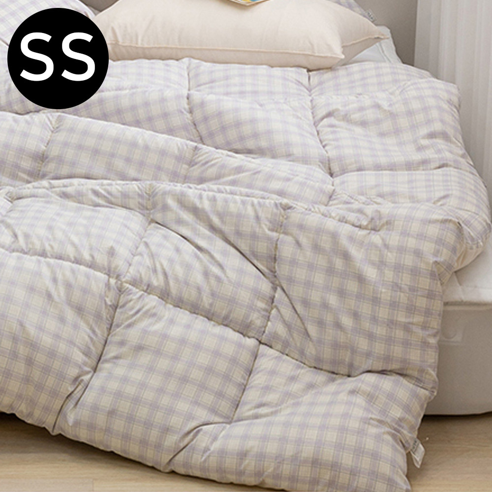 해피니 쿠키체크 소프트마이크로 차렵이불 슈퍼싱글 SS (퍼플)