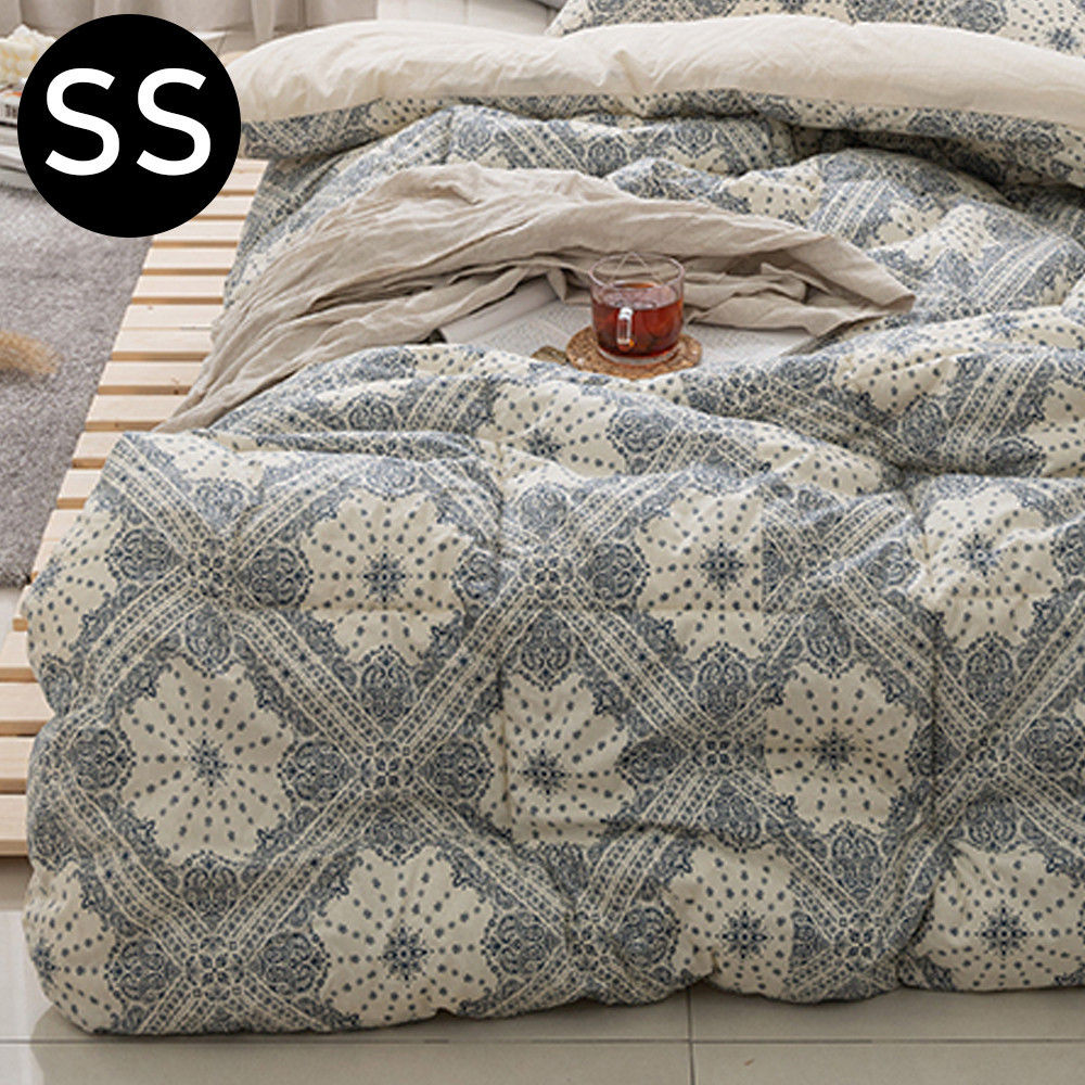 해피니 페이즐 순면 차렵이불 슈퍼싱글 SS (네이비)