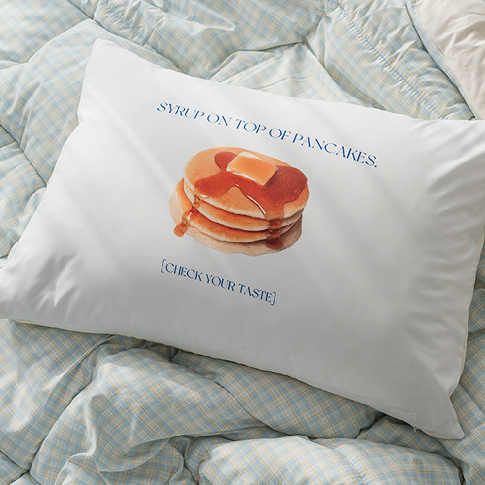 해피니 프린팅 마이크로화이바 먼지없는 베개커버 50x70cm (메이플) (베개솜 별매)