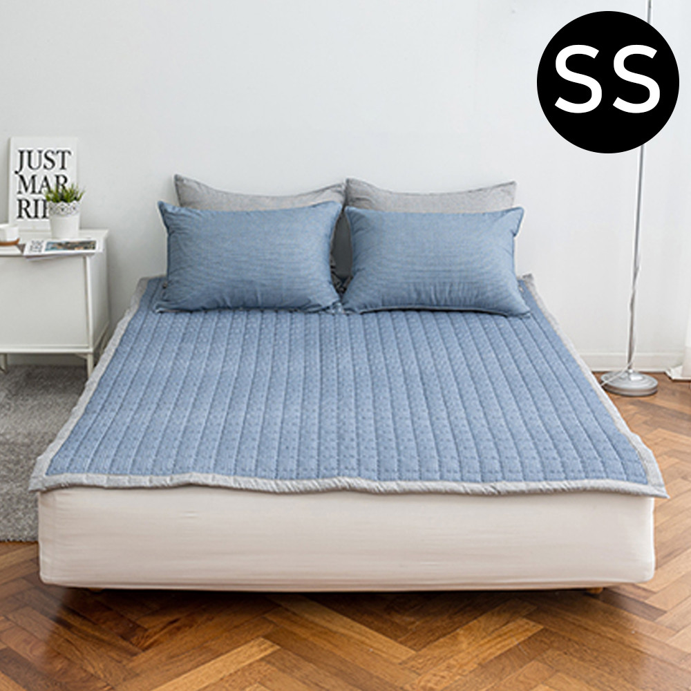 해피니 솔트 마이크로화이바 패드 슈퍼싱글 SS (블루) (카페트겸용)