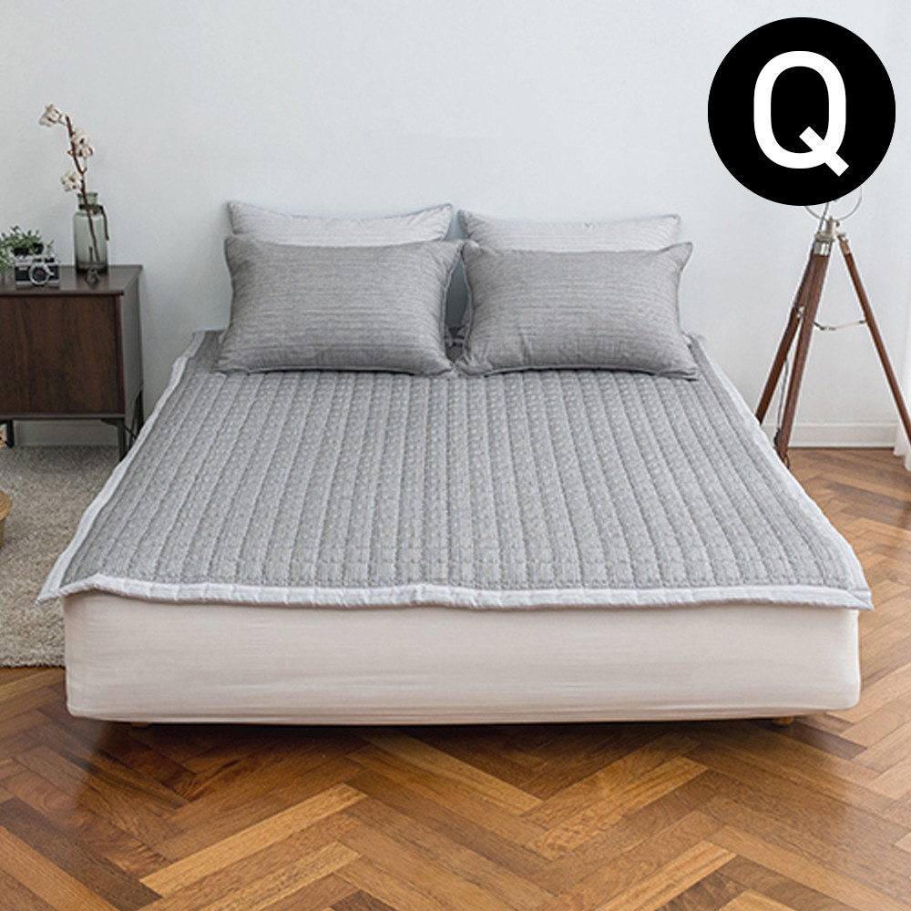 해피니 드리즐 마이크로화이바 논슬립 패드 퀸 Q (그레이) (카페트겸용)