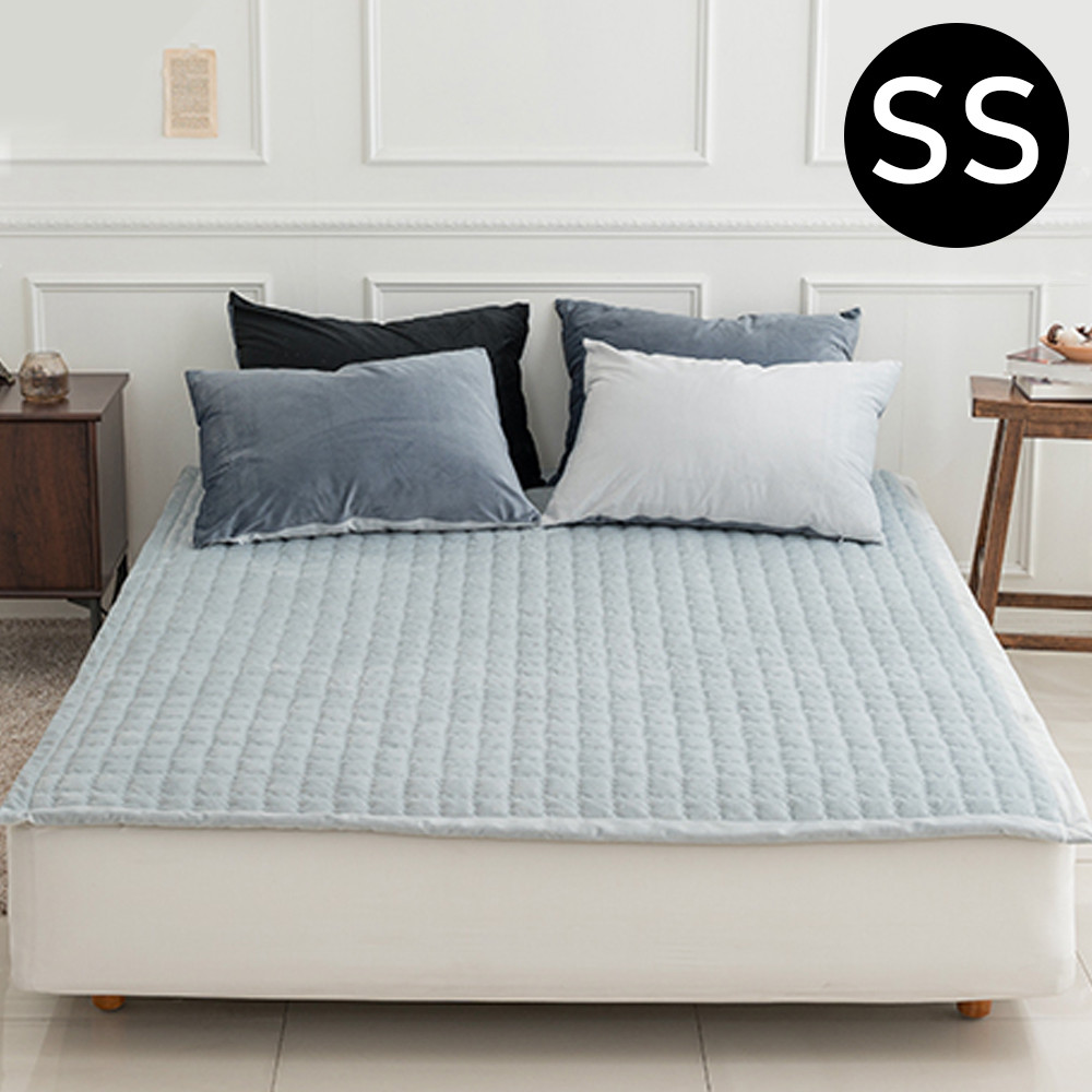 해피니 빌리 극세사 밴딩 패드 슈퍼싱글 SS (민트그레이) (카페트겸용)