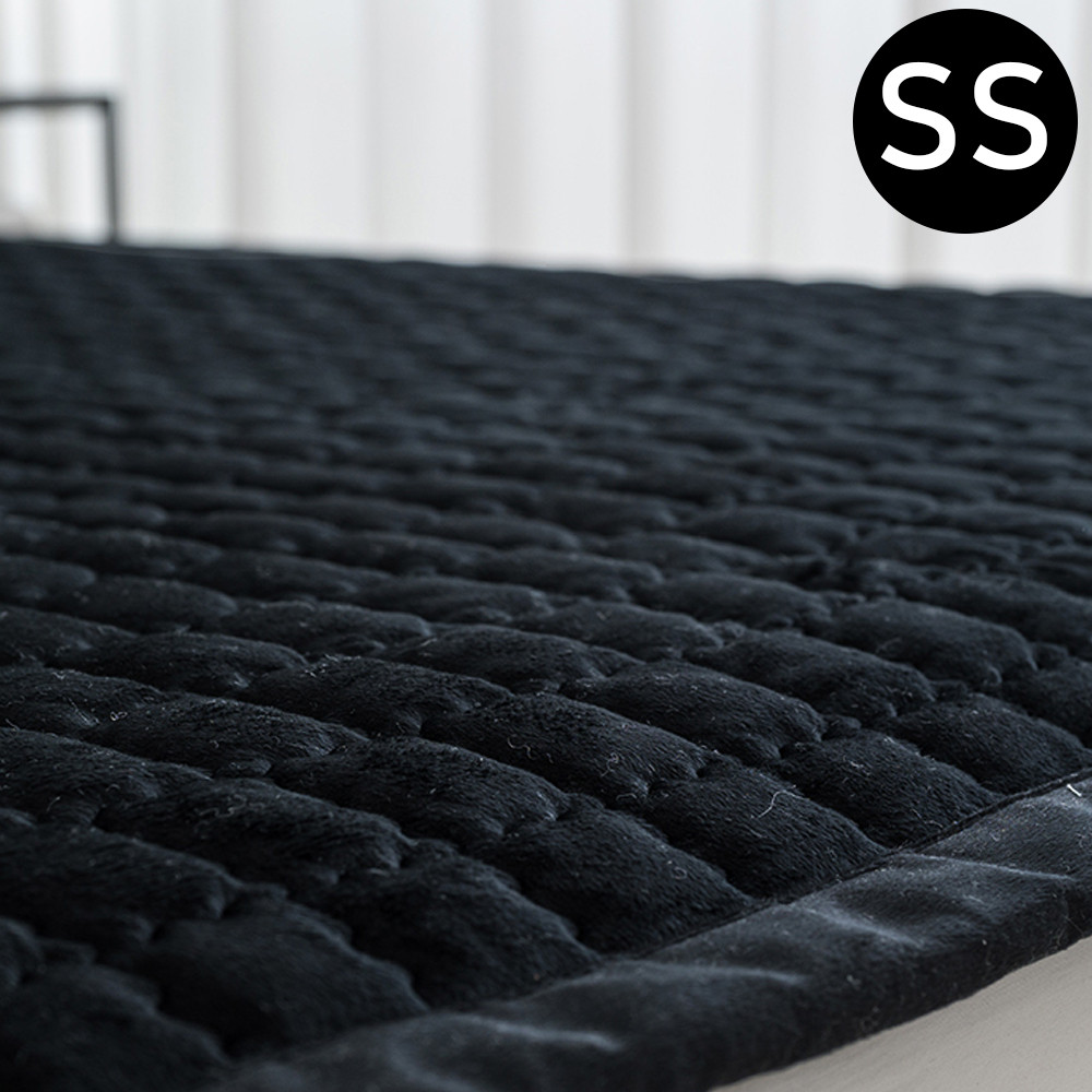 해피니 빌리 극세사 밴딩 패드 슈퍼싱글 SS (블랙) (카페트겸용)