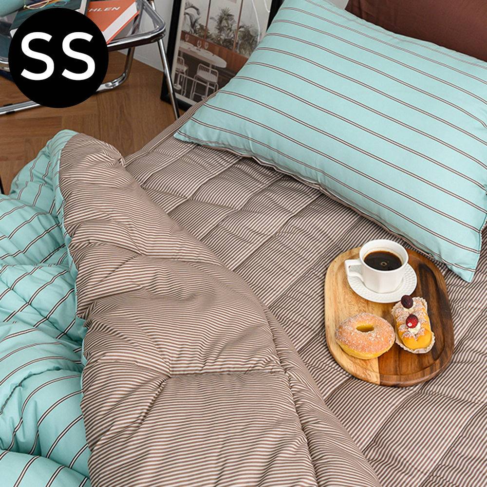 해피니 마크 소프트마이크로 차렵이불 패드세트 슈퍼싱글 SS (민트)