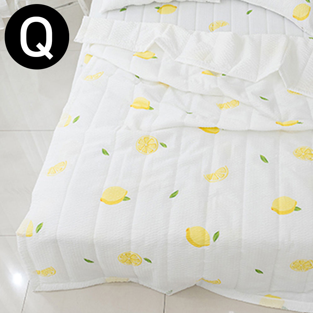 해피니 레몬 여름 간절기 이불 퀸 Q (화이트)