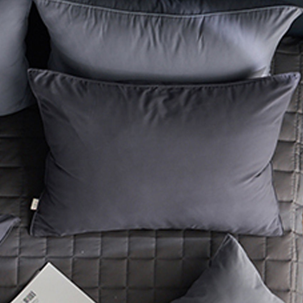 해피니 내추럴 비비드 베개커버 50x70cm (차콜) (베개솜 별매)