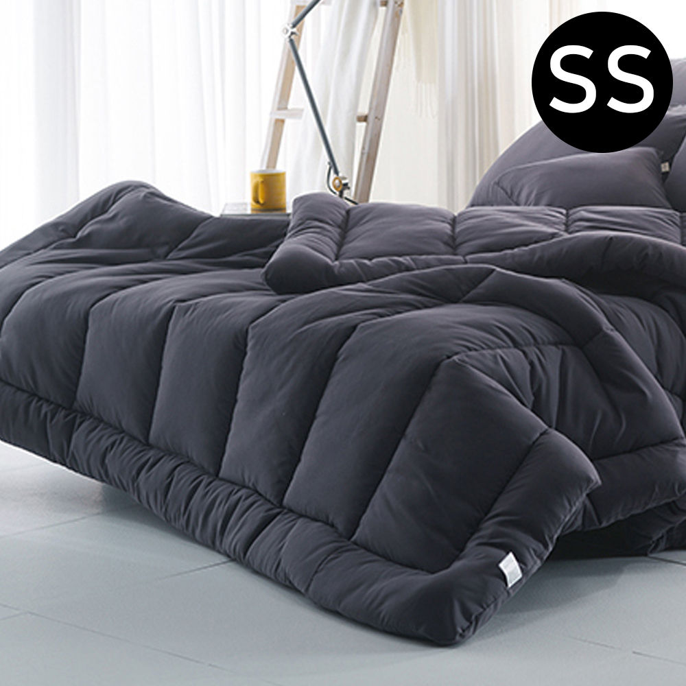 해피니 내추럴 비비드 차렵이불 슈퍼싱글 SS (차콜)