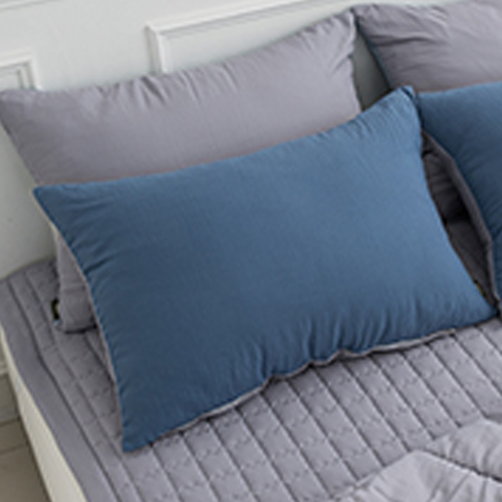 해피니 딥슬립 워싱 베개커버 50x70cm (네이비) (베개솜 별매)