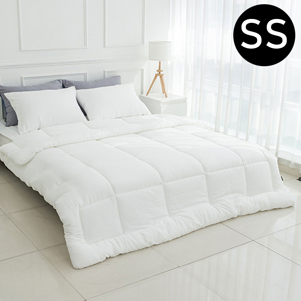 해피니 딥슬립 워싱 차렵이불 베개커버세트 슈퍼싱글 SS (화이트) (베개솜 별매)