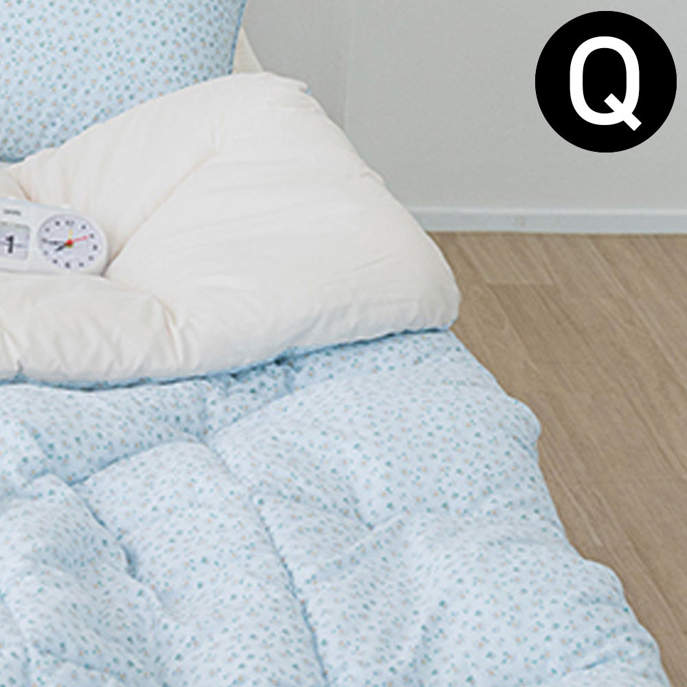 해피니 러블리 데이지 차렵이불 퀸 Q (블루)