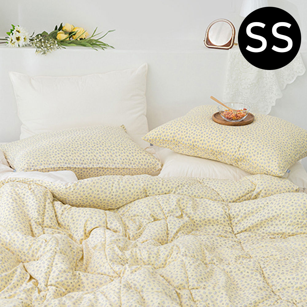 해피니 러블리 데이지 차렵이불 베개커버세트 슈퍼싱글 SS (옐로우) (베개솜 별매)