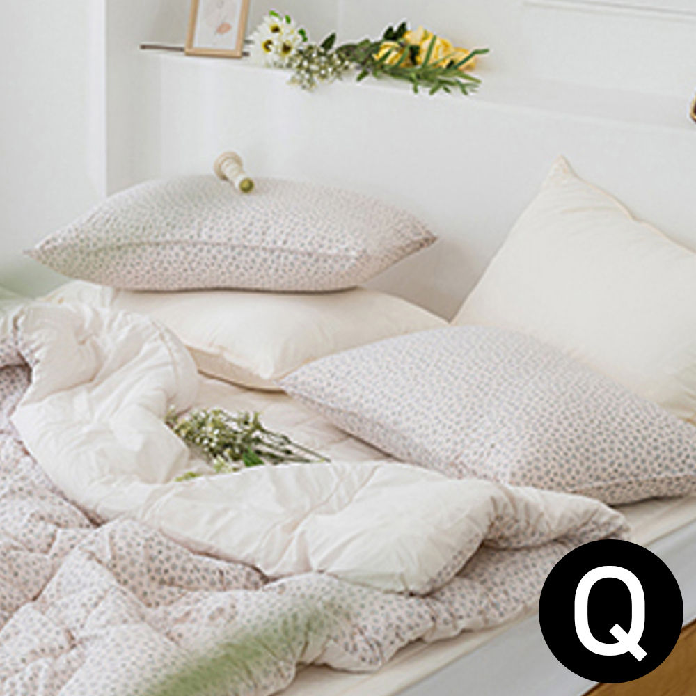 해피니 러블리 데이지 차렵이불 패드세트퀸 Q (이불 핑크.패드 베이지) (베개솜 별매)