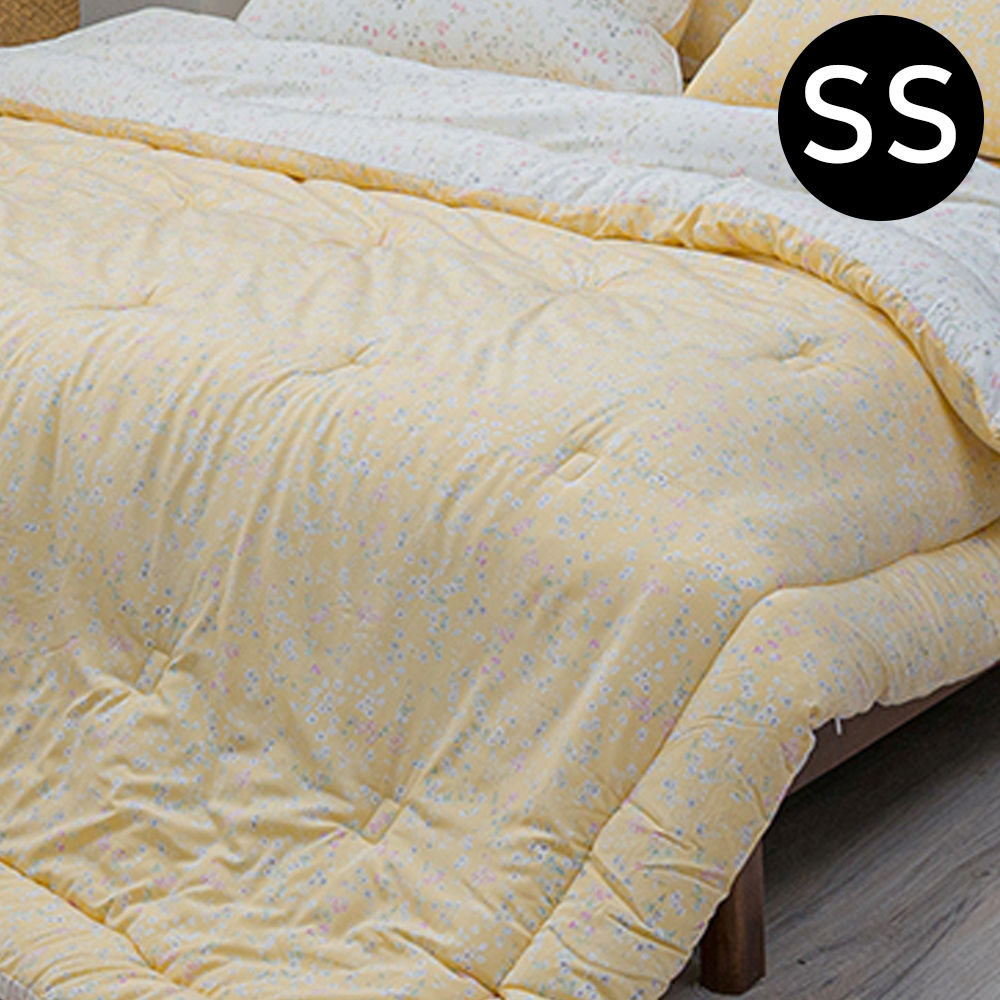 해피니 빈티지플라워 모달 차렵이불 슈퍼싱글 SS (옐로우)