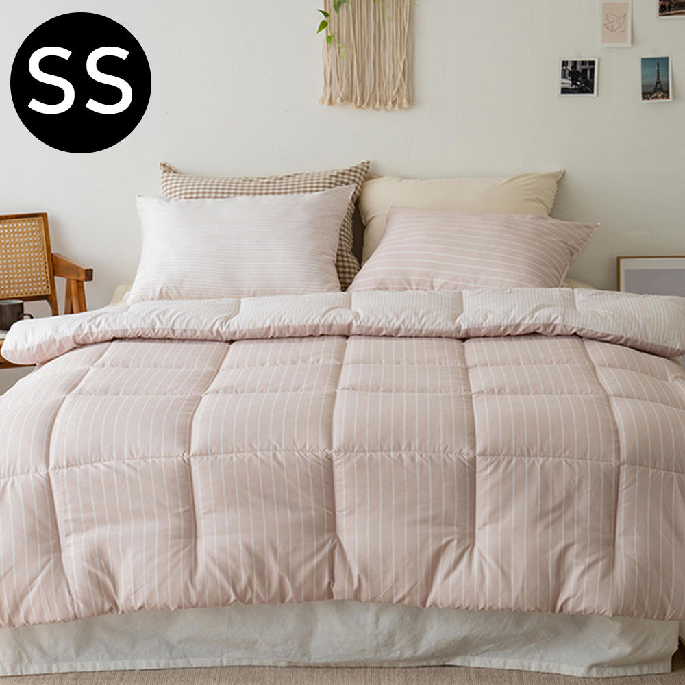 해피니 어반라인 차렵이불 베개커버세트 슈퍼싱글 SS (베이지) (베개솜 별매)