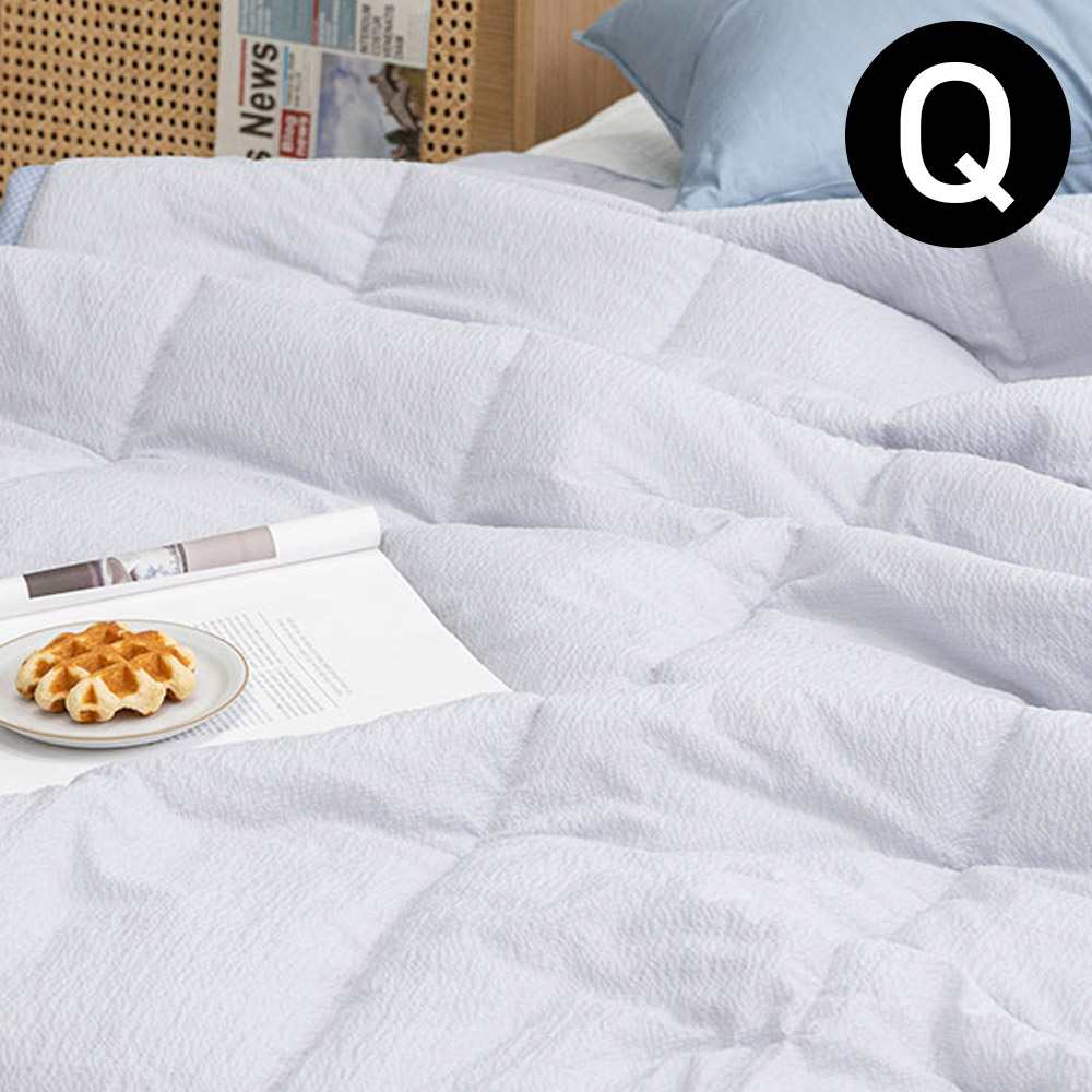 해피니 아이싱 스노우리플 여름 간절기 이불 퀸 Q (그레이)