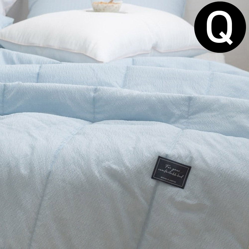 해피니 아이싱 스노우리플 여름 간절기 이불 퀸 Q (블루)
