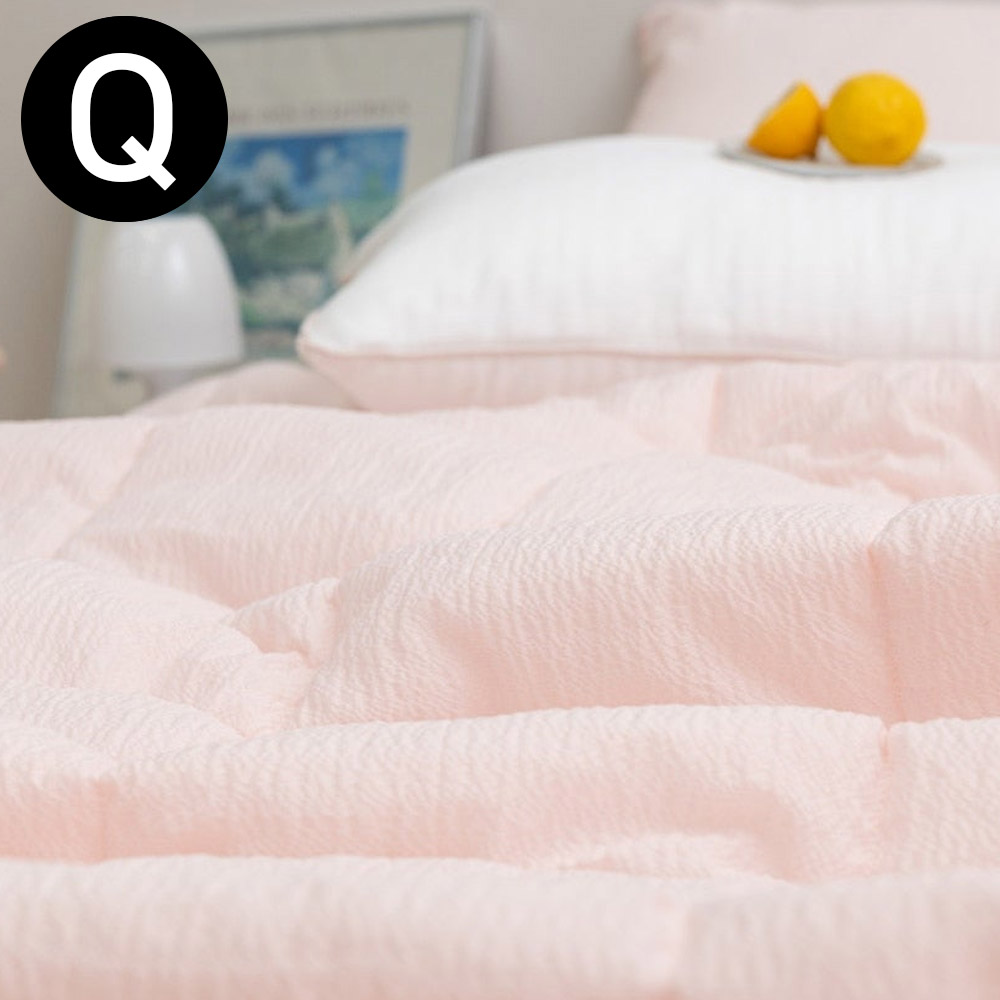 해피니 아이싱 스노우리플 여름 간절기 이불 퀸 Q (핑크)