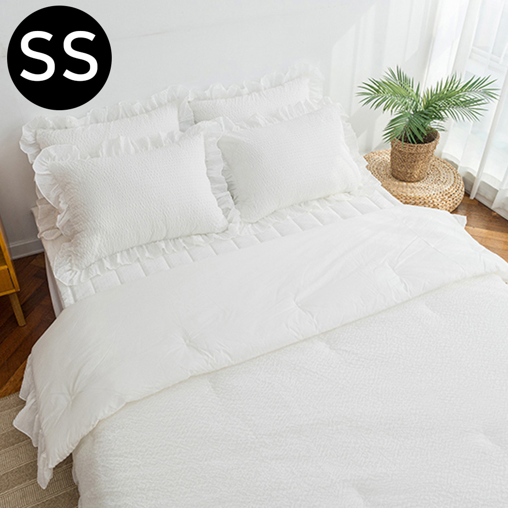 해피니 크리미 아사 여름 이불 패드세트 슈퍼싱글 SS (화이트) (베개솜 별매)