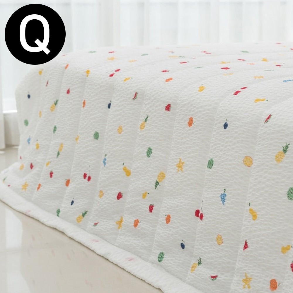 해피니 파인애플 여름 간절기 이불 퀸 Q (화이트)