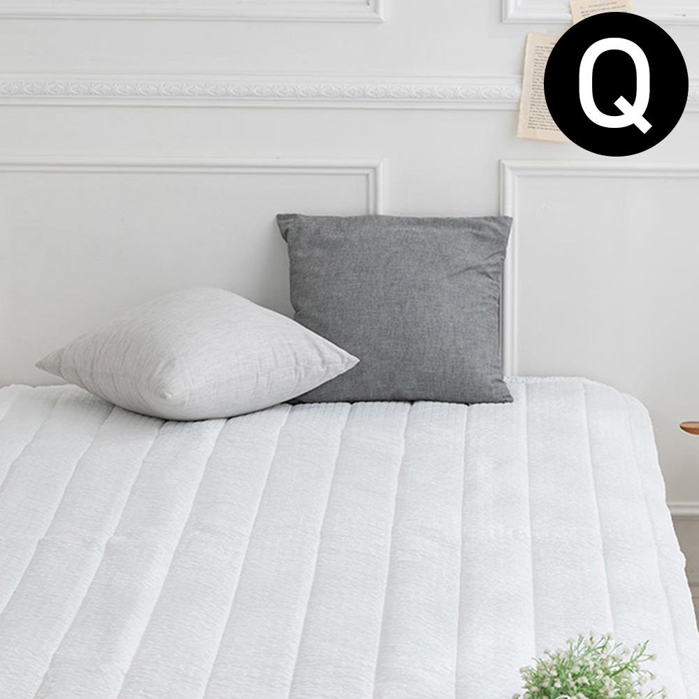 해피니 올데이 밴딩 패드 퀸 Q (화이트) (카페트겸용)