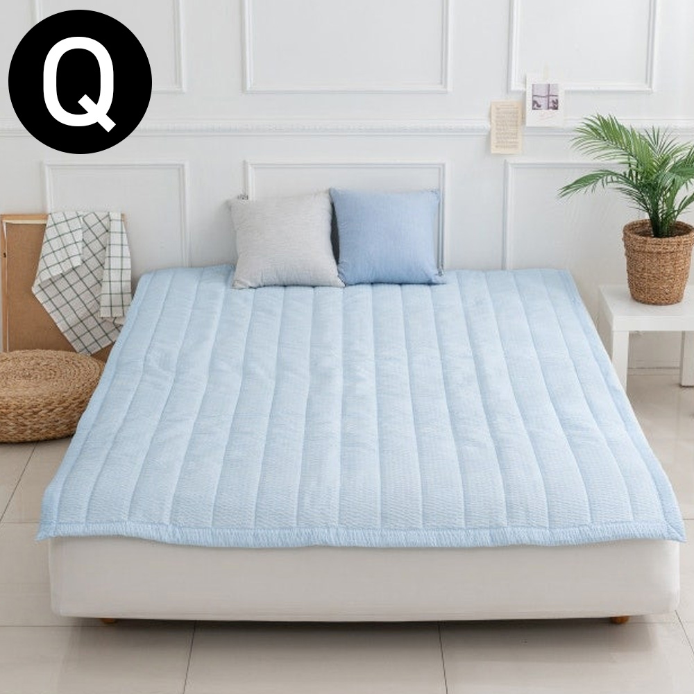 해피니 올데이 밴딩 패드 퀸 Q (블루) (카페트겸용)