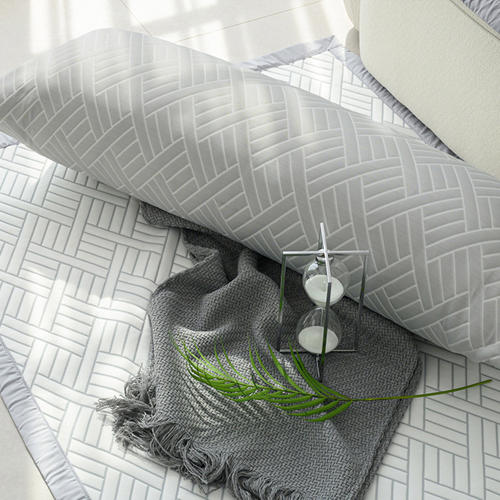 해피니 바디필로우 듀라론 3중직 냉감 바디필로우 40x100cm (그레이) (솜포함)