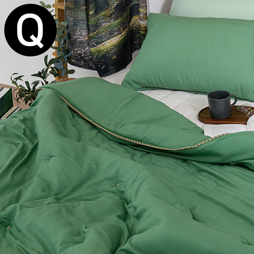 해피니 솜사탕 모달 옥수수 솜 간절기이불 퀸 Q (그린)