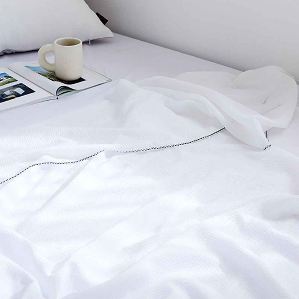 해피니 파르페 리플 순면 여름 홑이불 슈퍼싱글 SS (라이스)