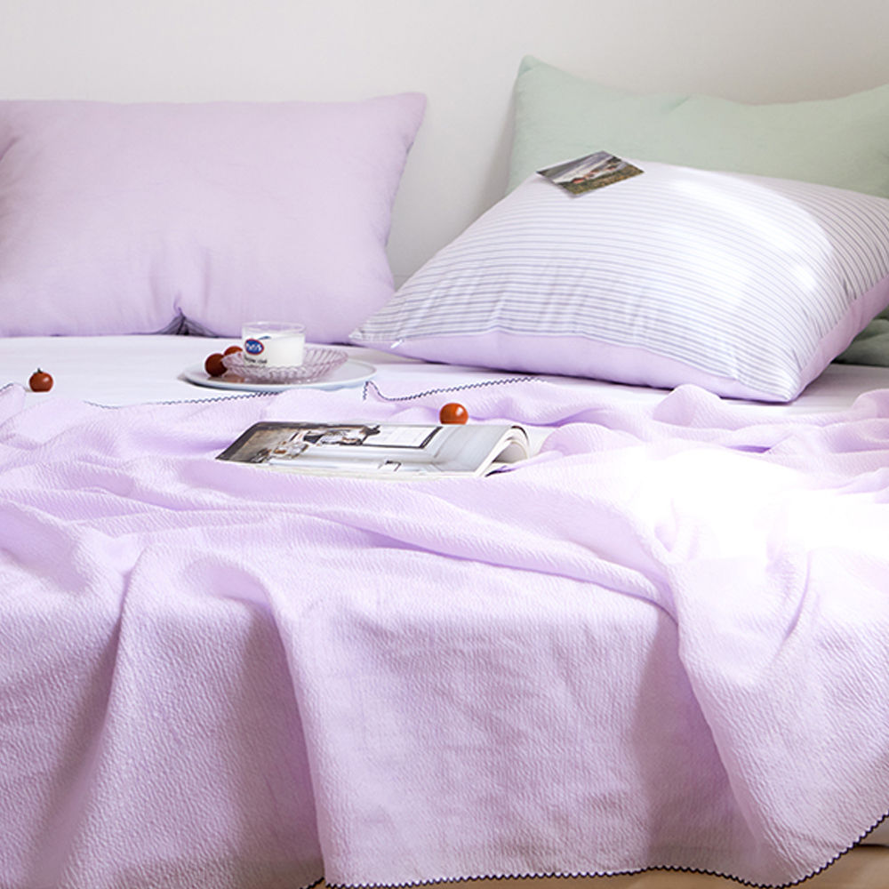 해피니 파르페 리플 순면 여름 홑이불 슈퍼싱글 SS (블루베리)