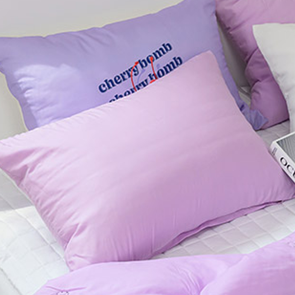 해피니 곰곰 모달 베개커버 50x70cm (퍼플)