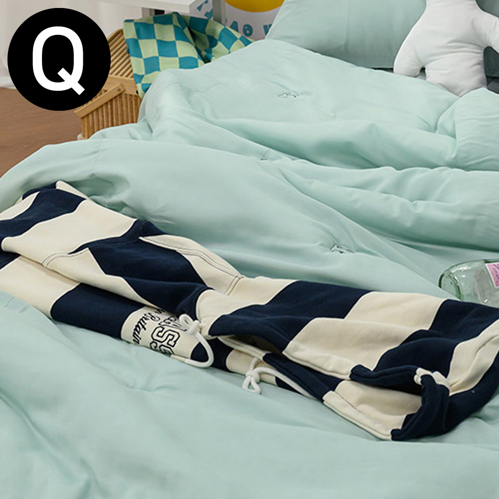 해피니 곰곰 모달 옥수수솜 간절기 이불 퀸 Q (민트)