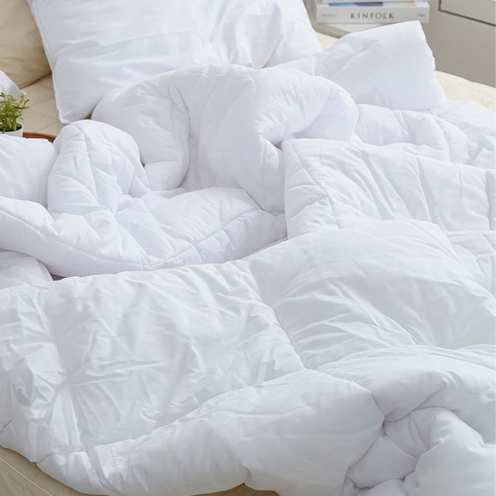 해피니 이불 샤이니 40수 순면 차렵이불 슈퍼싱글 SS (화이트)